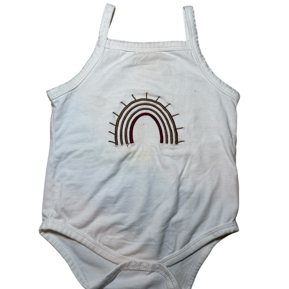 Baby Girl Two Piece Set Rainbow Onesie with Bloomer Shorts Size 18 Months - Picture 4 of 8